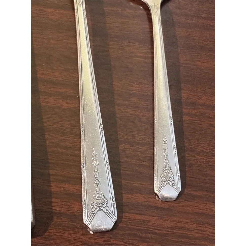 Set Of 3 Vintage Oneida Community Milady Silverware Flatware In Small Size*